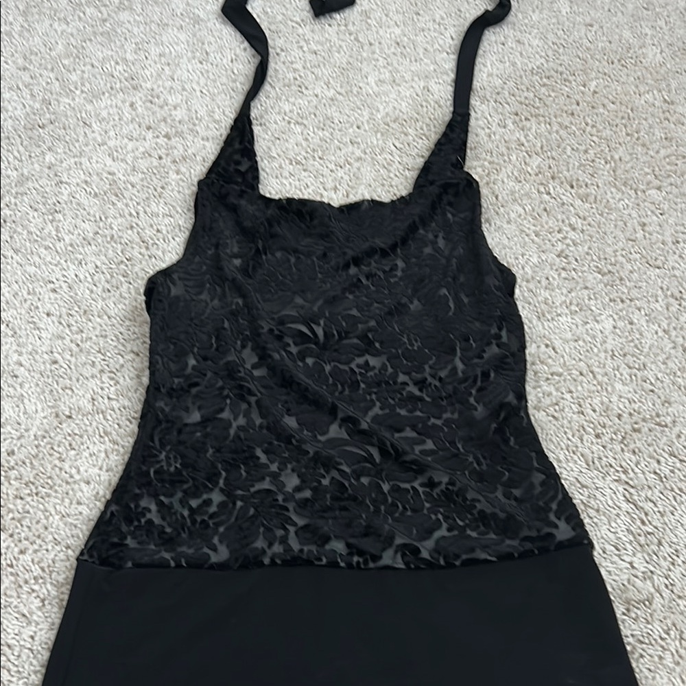 White House Black Market Black and White Camisole